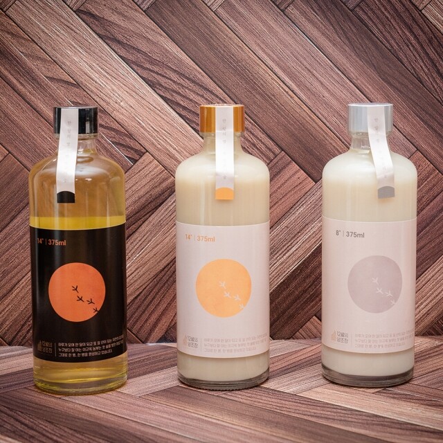 강원더몰,12월의양조장 도란도란 8도 탁주, 14도 탁주, 약주 각 1병 ,375ml