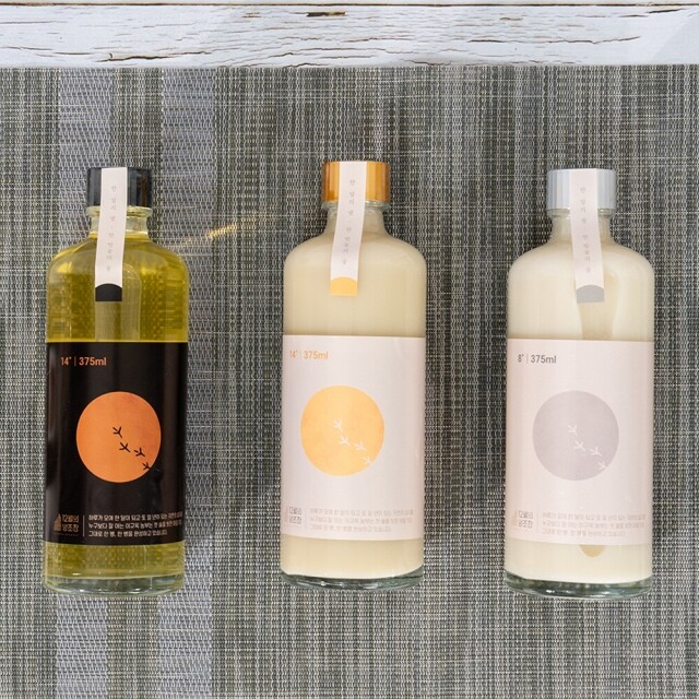 강원더몰,12월의양조장 도란도란 선물세트(8도 14도 탁주 약주 3병 375ml)